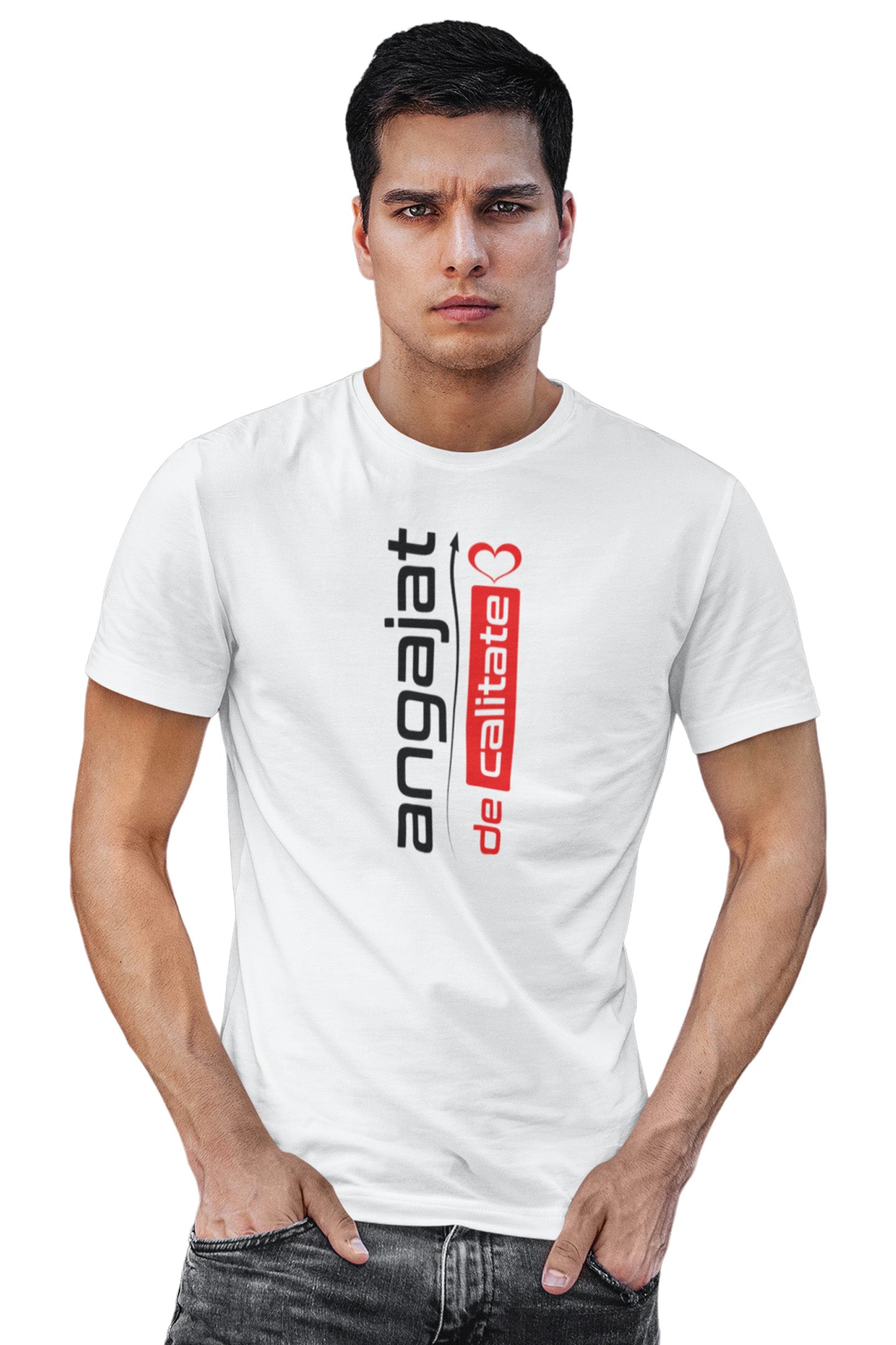 Tricou Angajat Alb