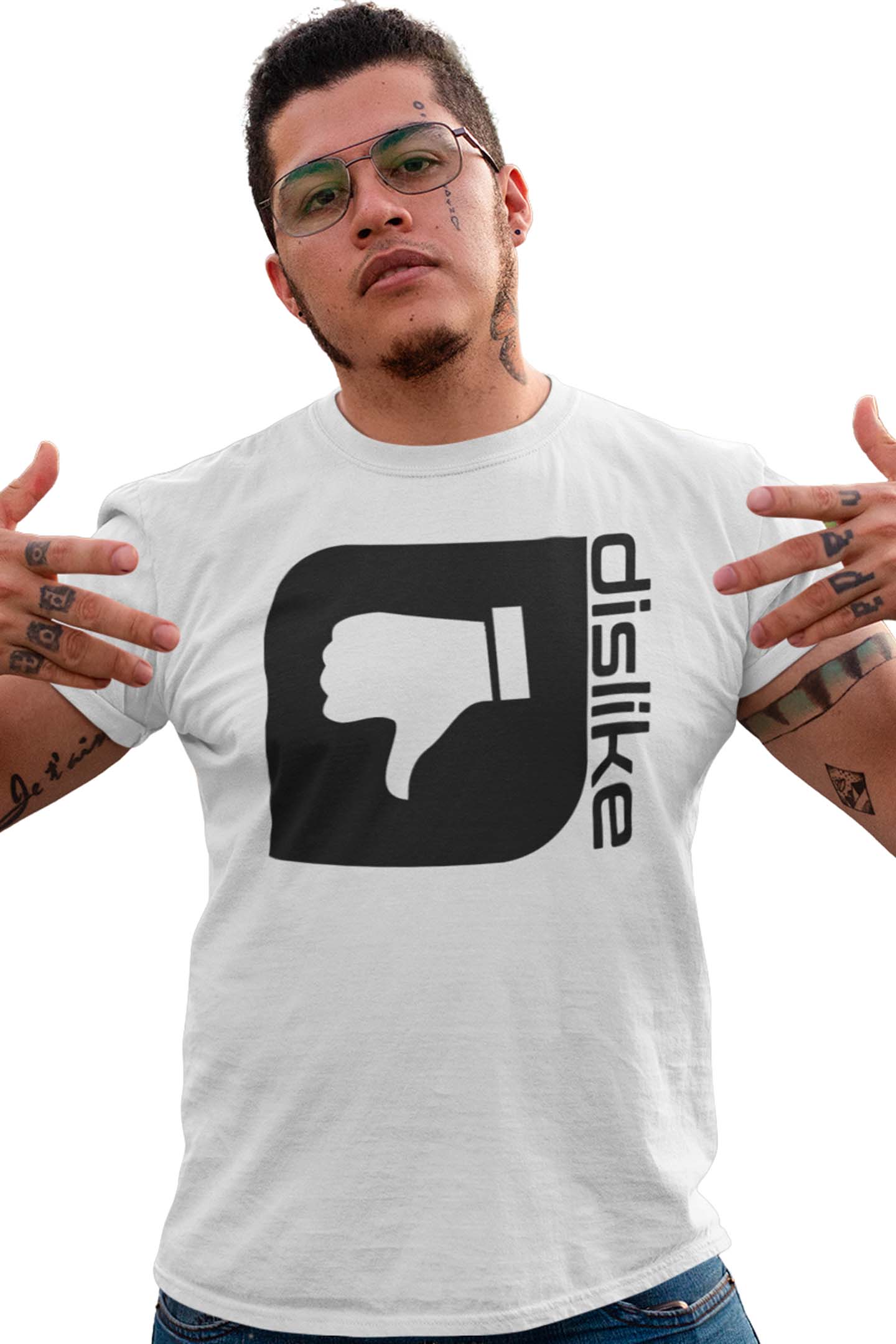Tricou Dislike Alb