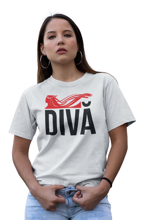 Tricou Divă - Alb