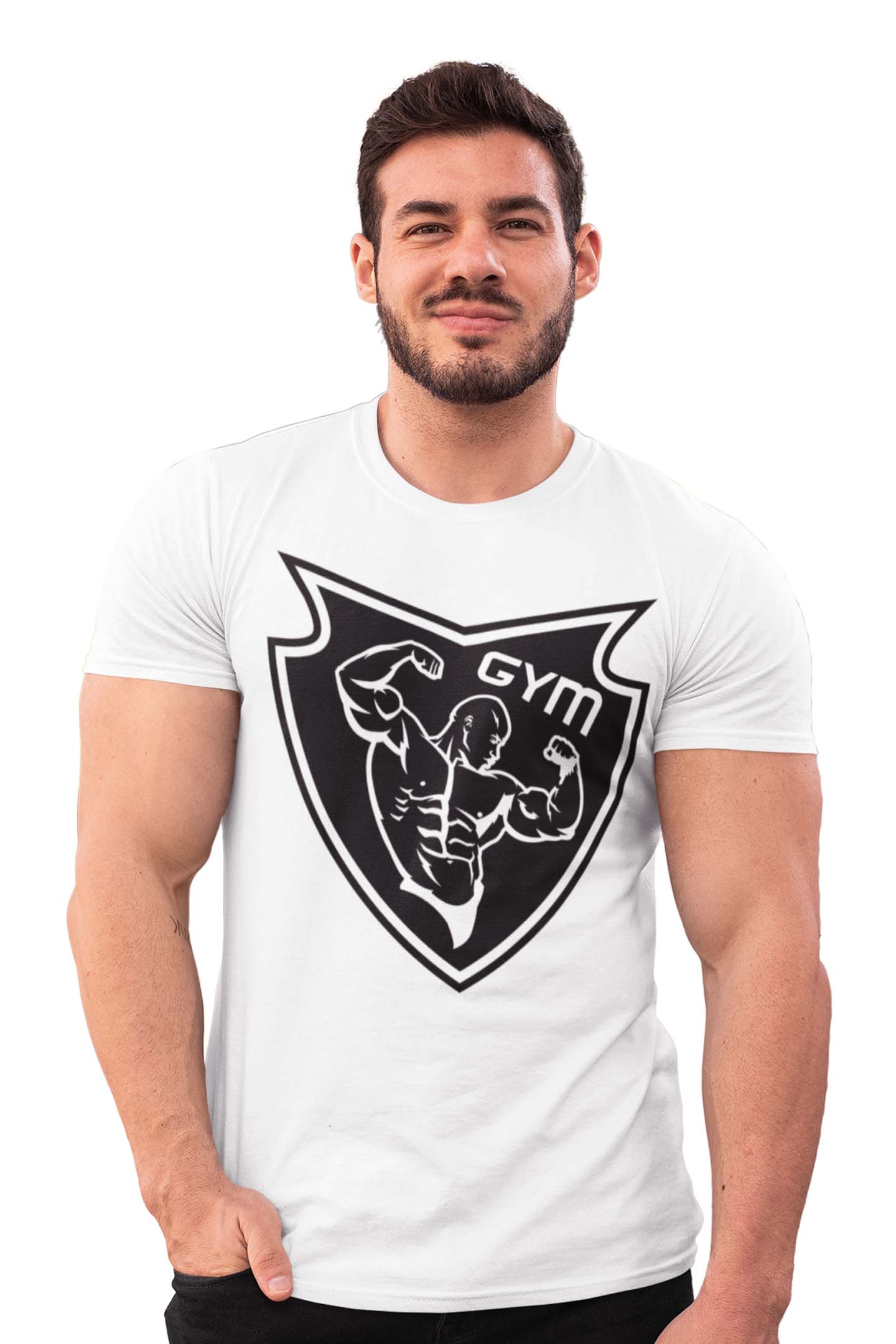 Tricou GYM - Alb