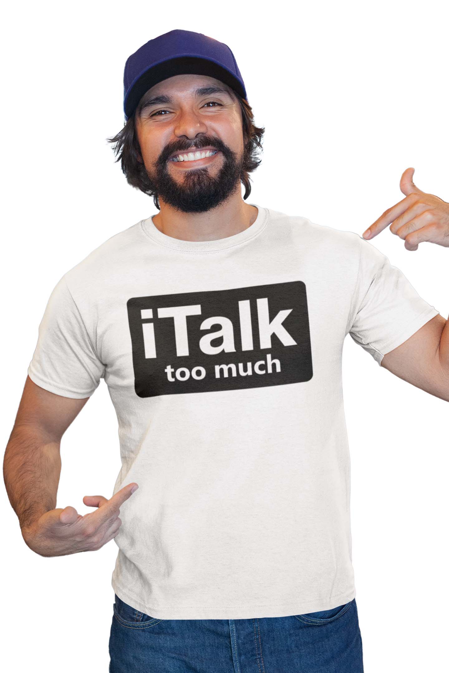 Tricou I Talk Too Much - Negru