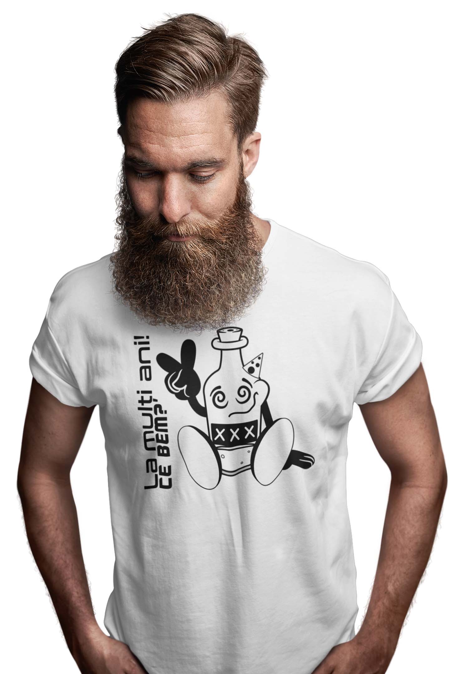 Tricou La Mulți Ani! - Alb