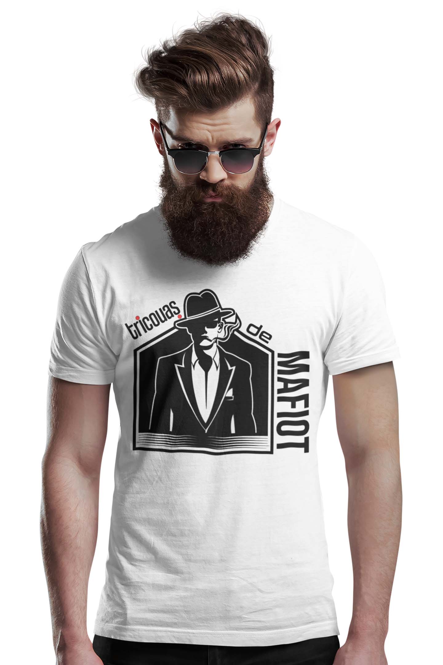 Tricou Mafiot - Alb