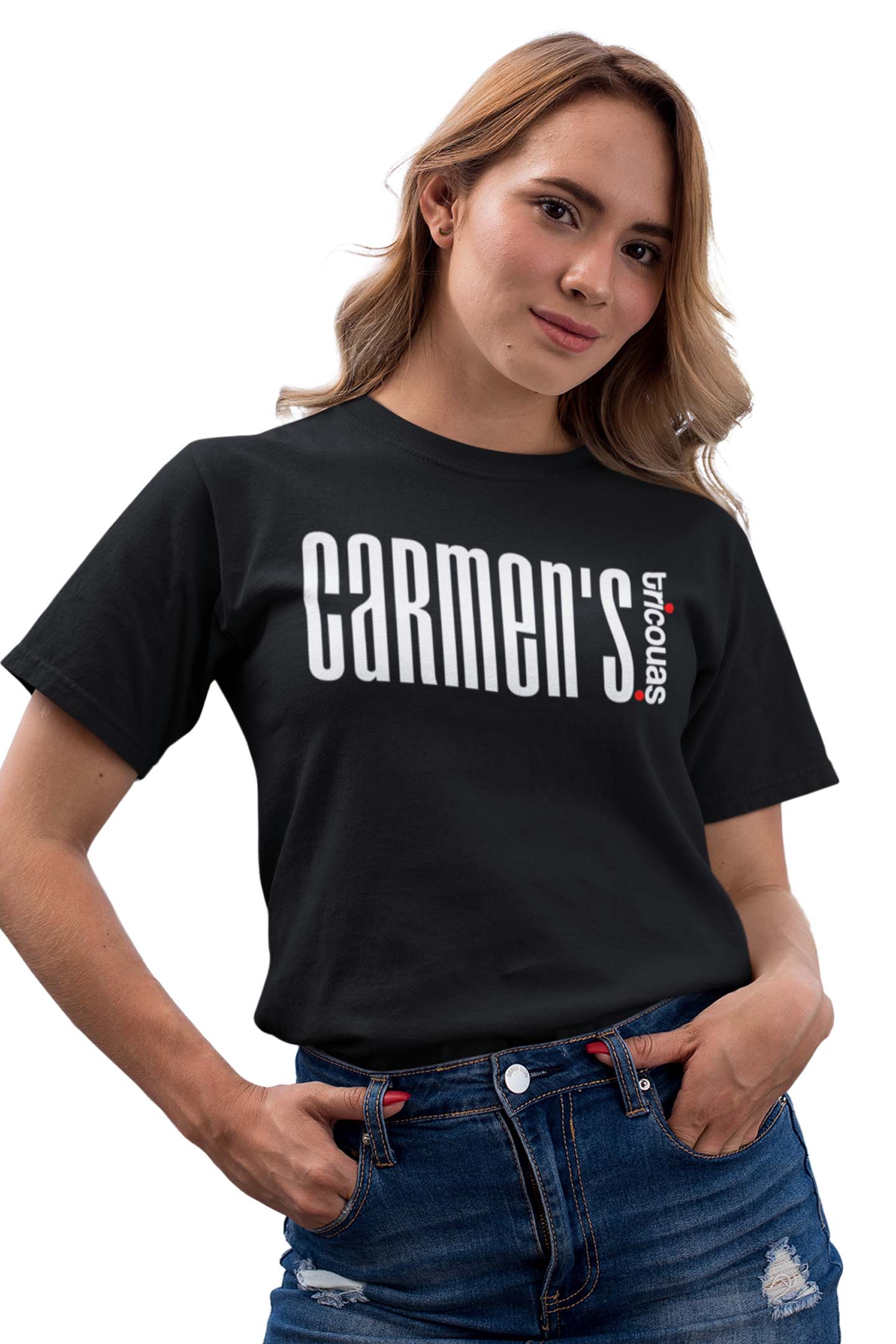 Tricou Carmen - Negru