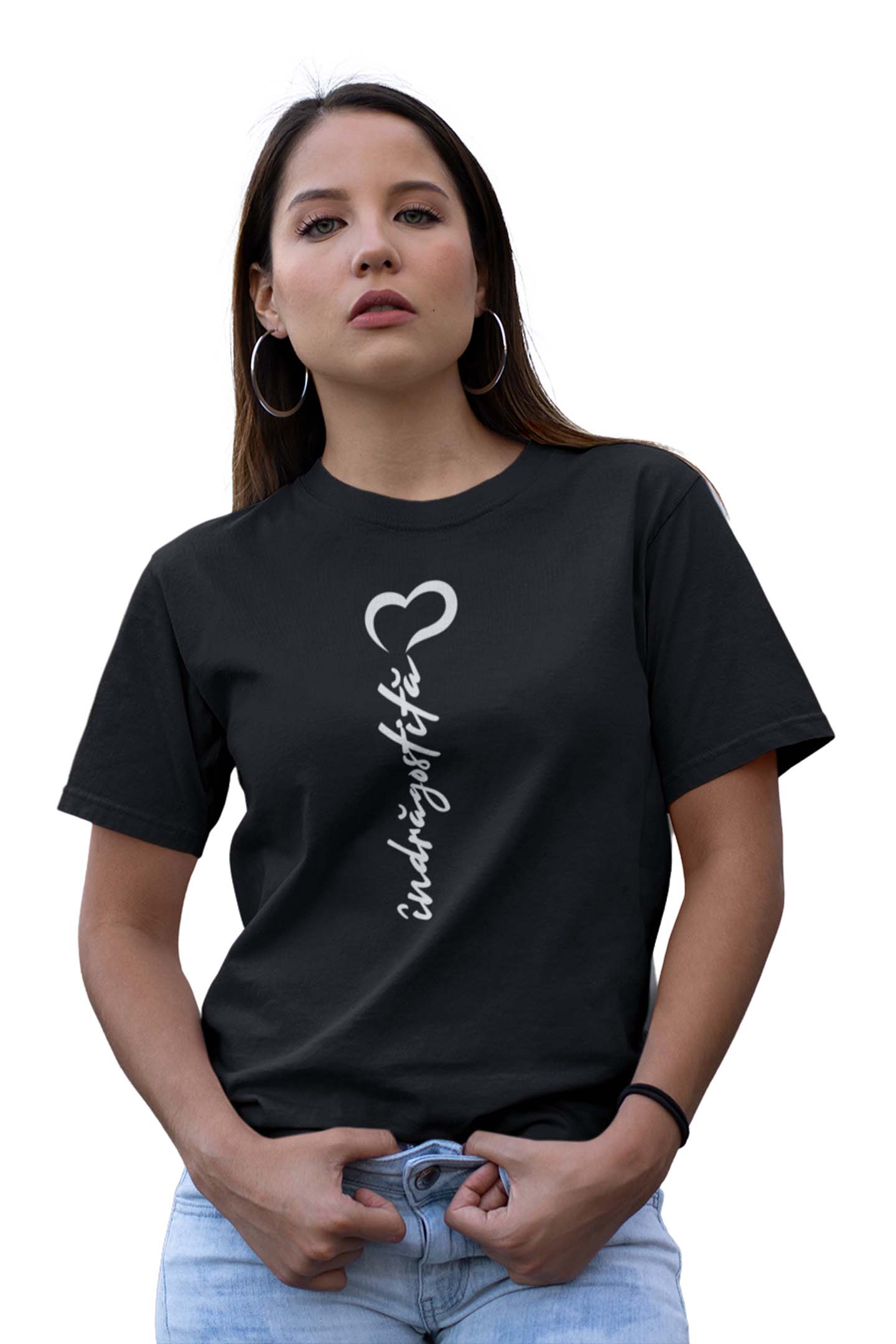 Tricou Îndrăgostită - Negru