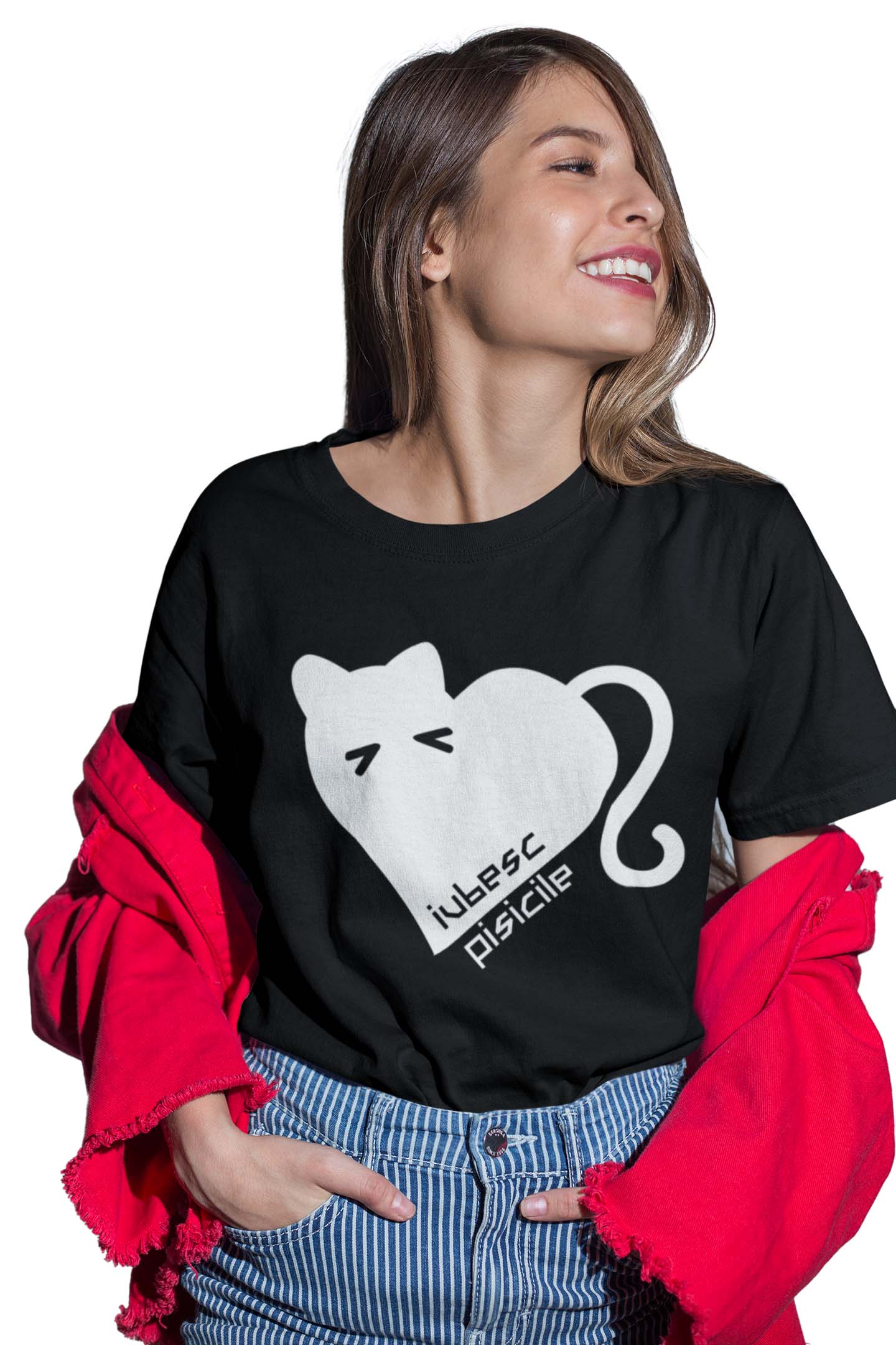 Tricou Pisici - Negru