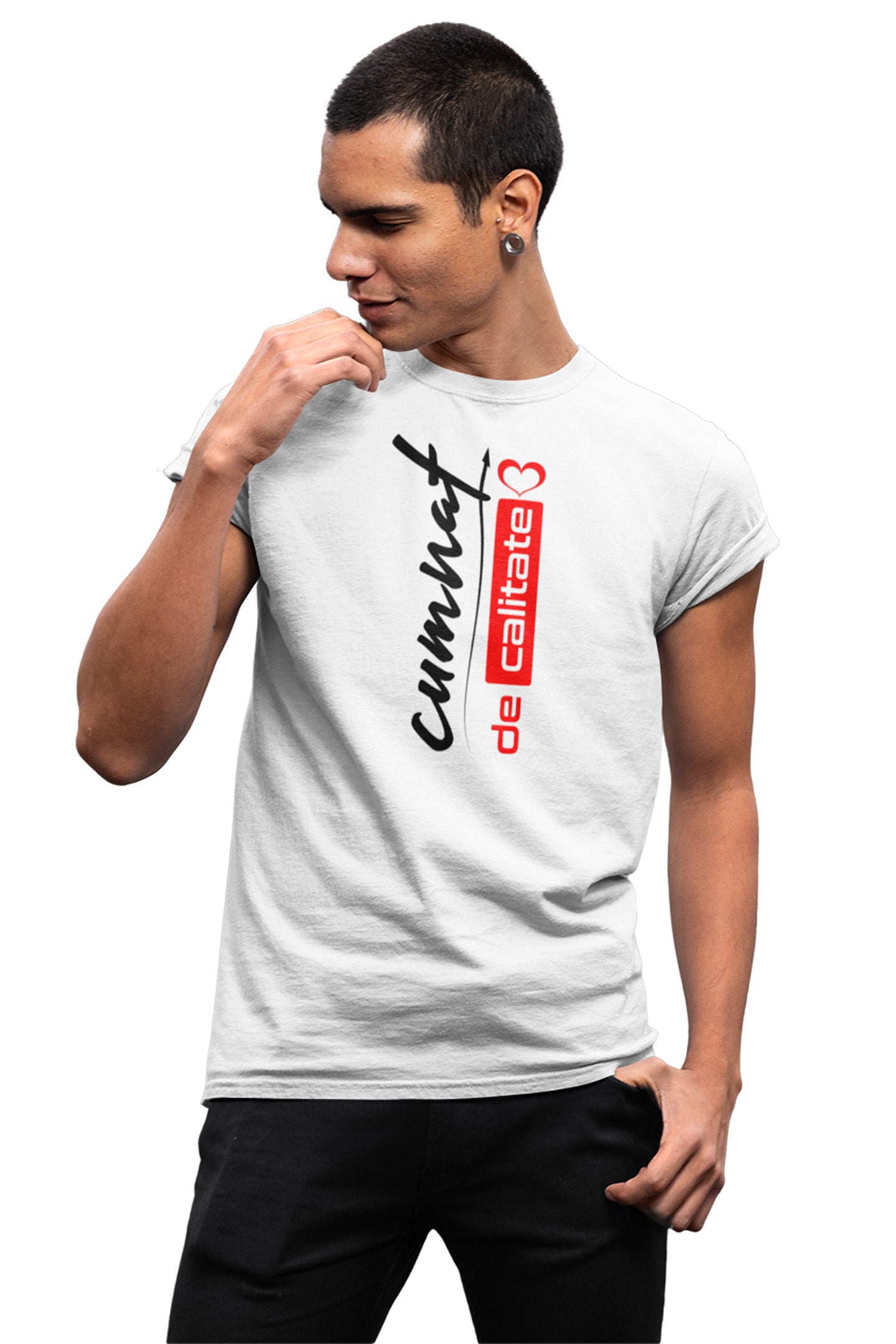 Tricou Cumnat Alb