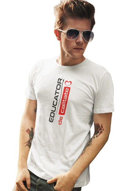 Tricou Educator Alb
