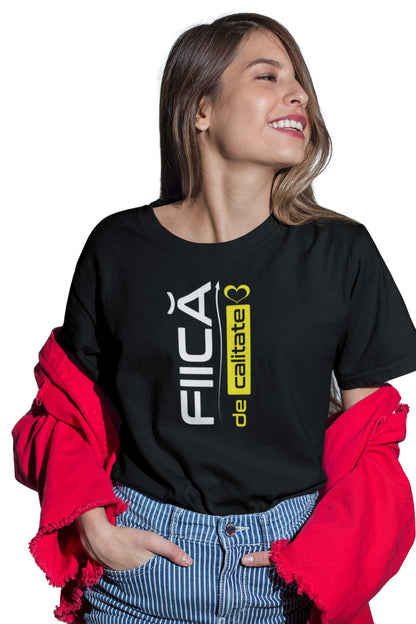 Tricou Fiică Negru