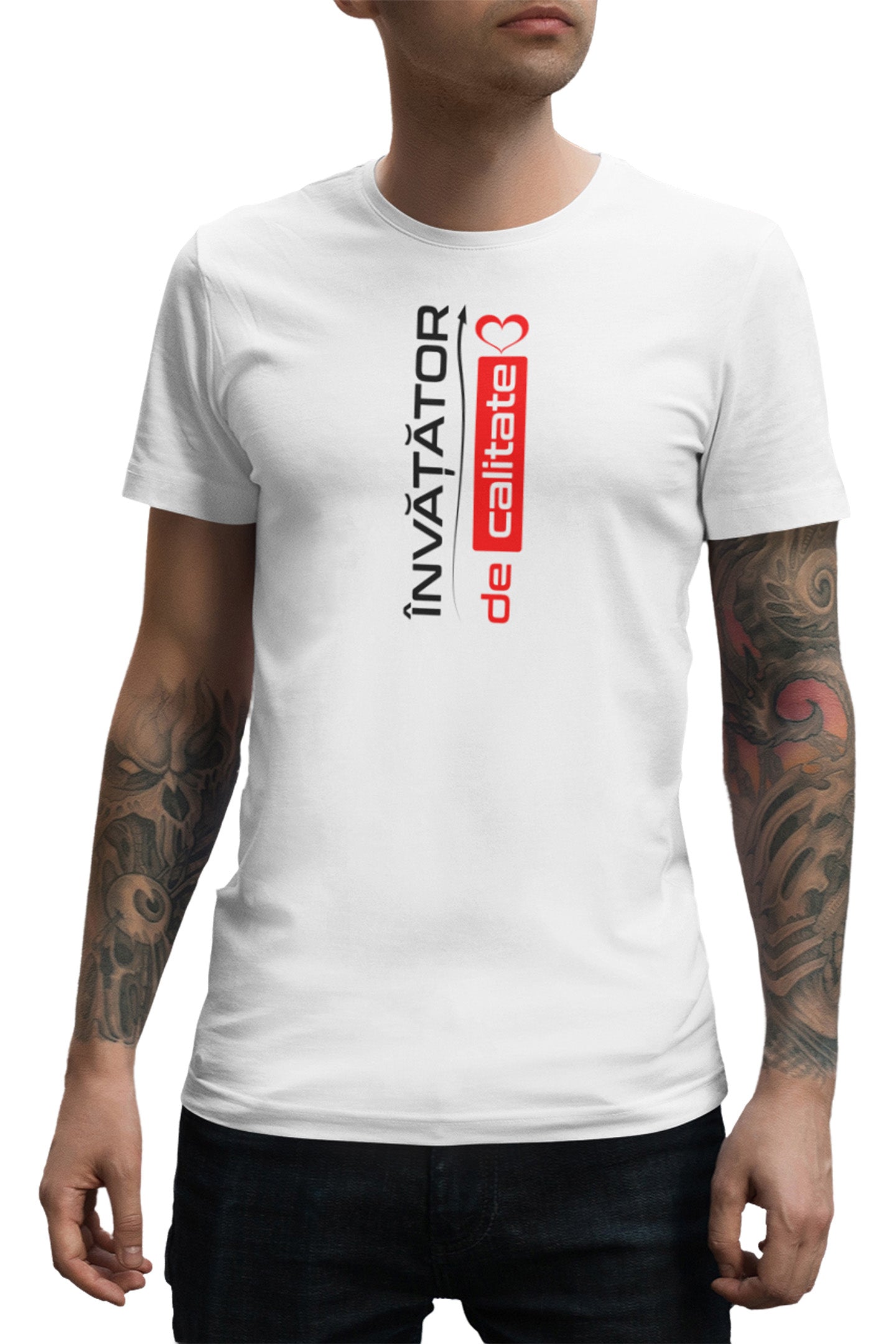 Tricou Învățător Alb