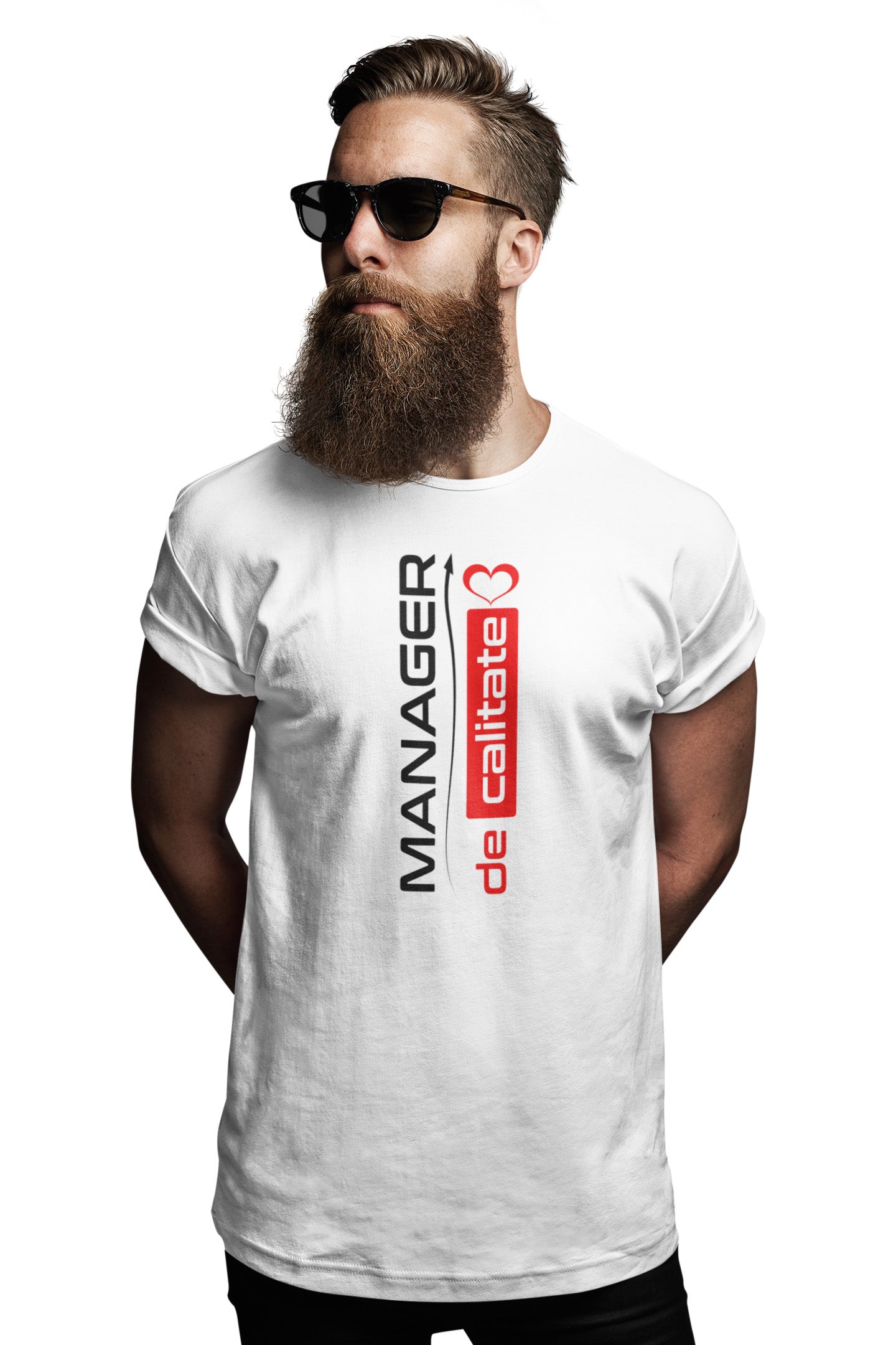 Tricou Manager Alb