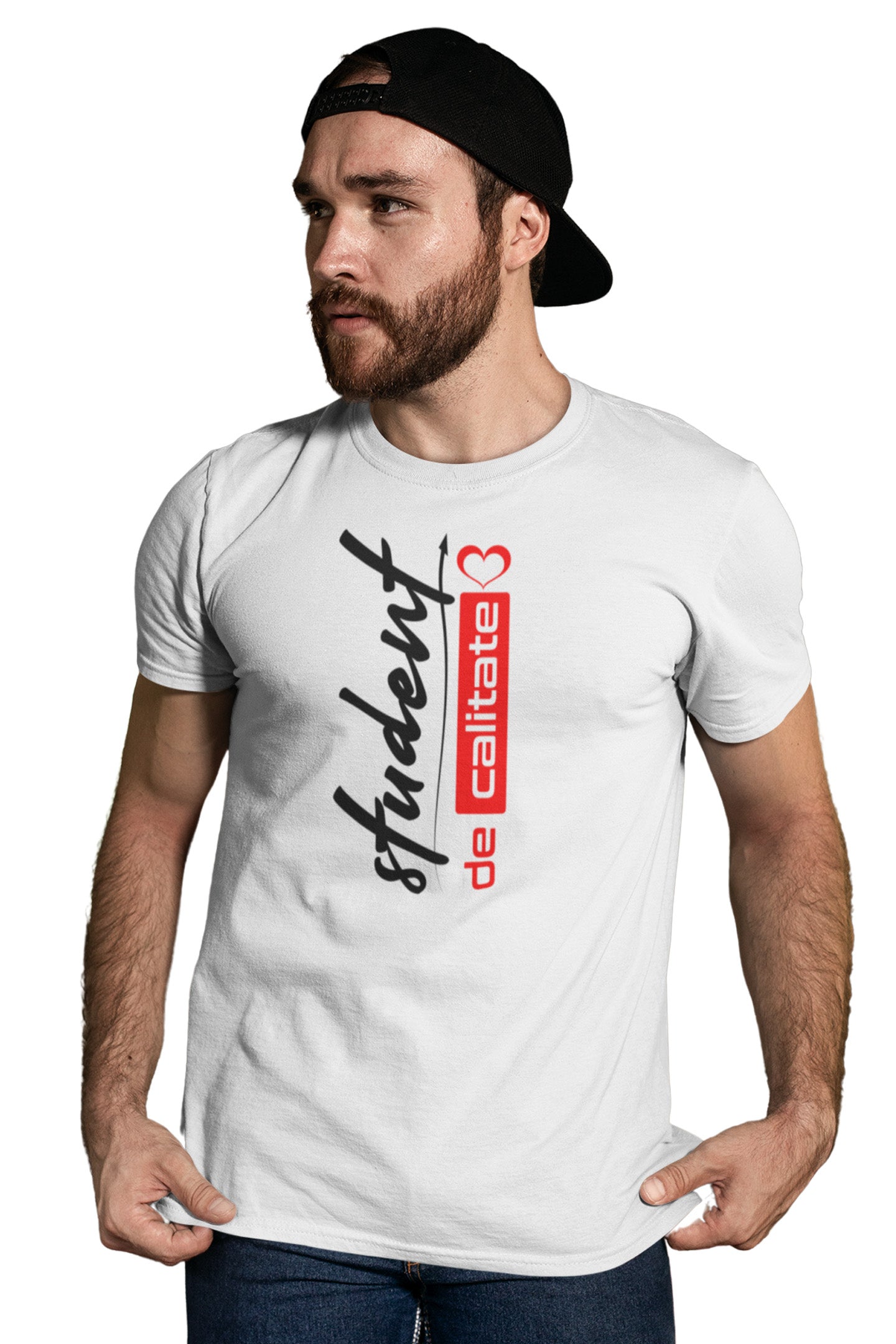Tricou Student Alb