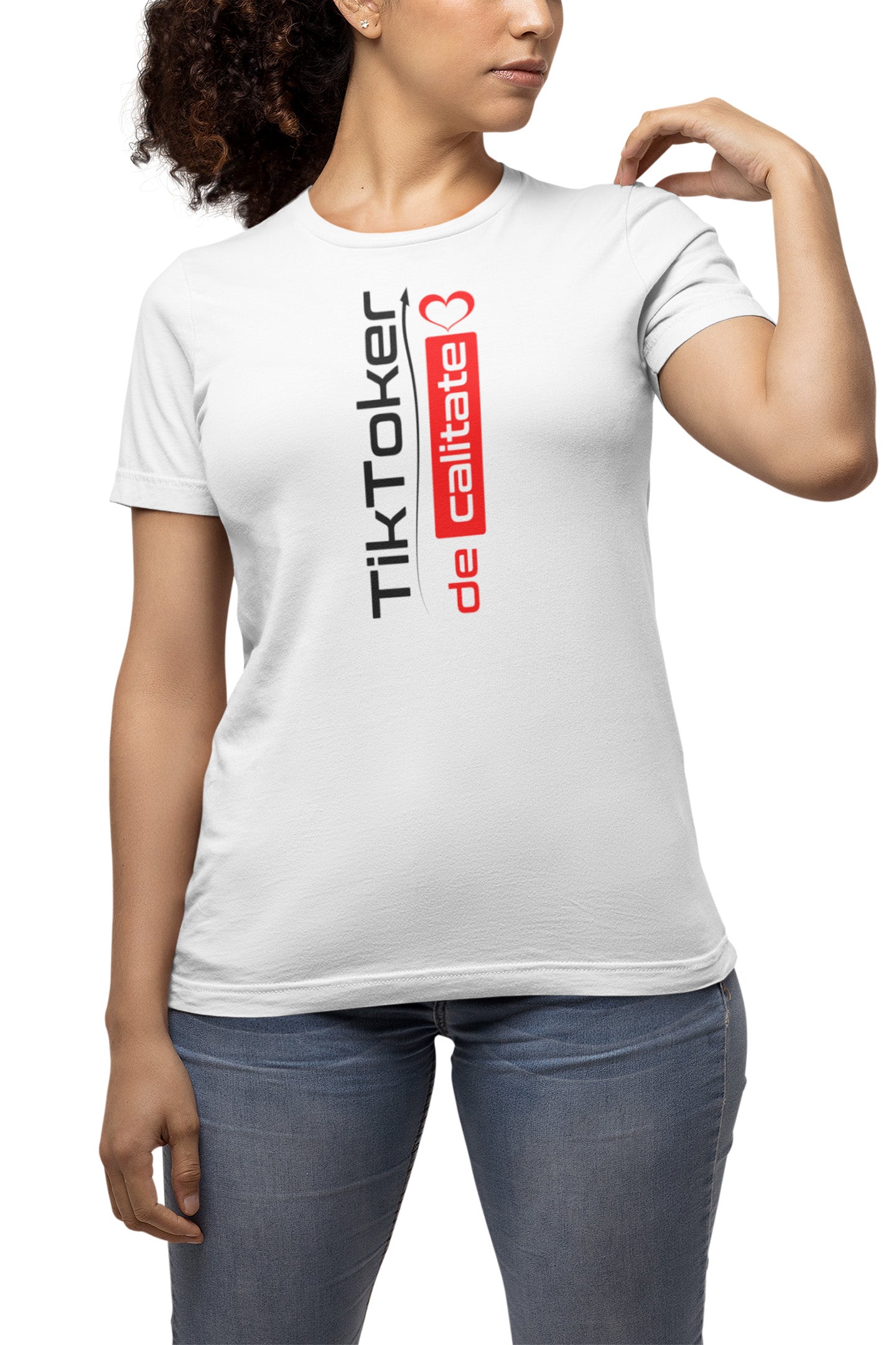 Tricou TikToker Alb
