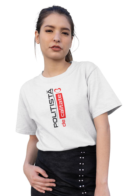 Tricou Polițistă Alb