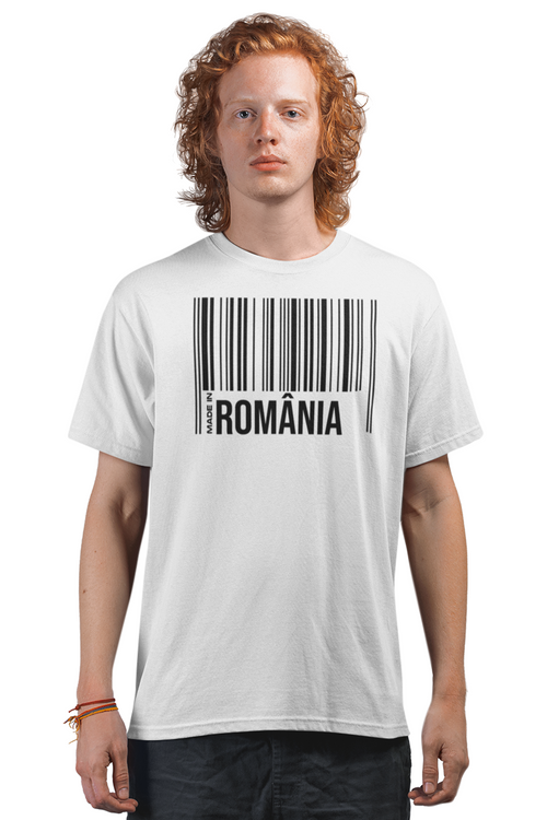 Tricou România Alb