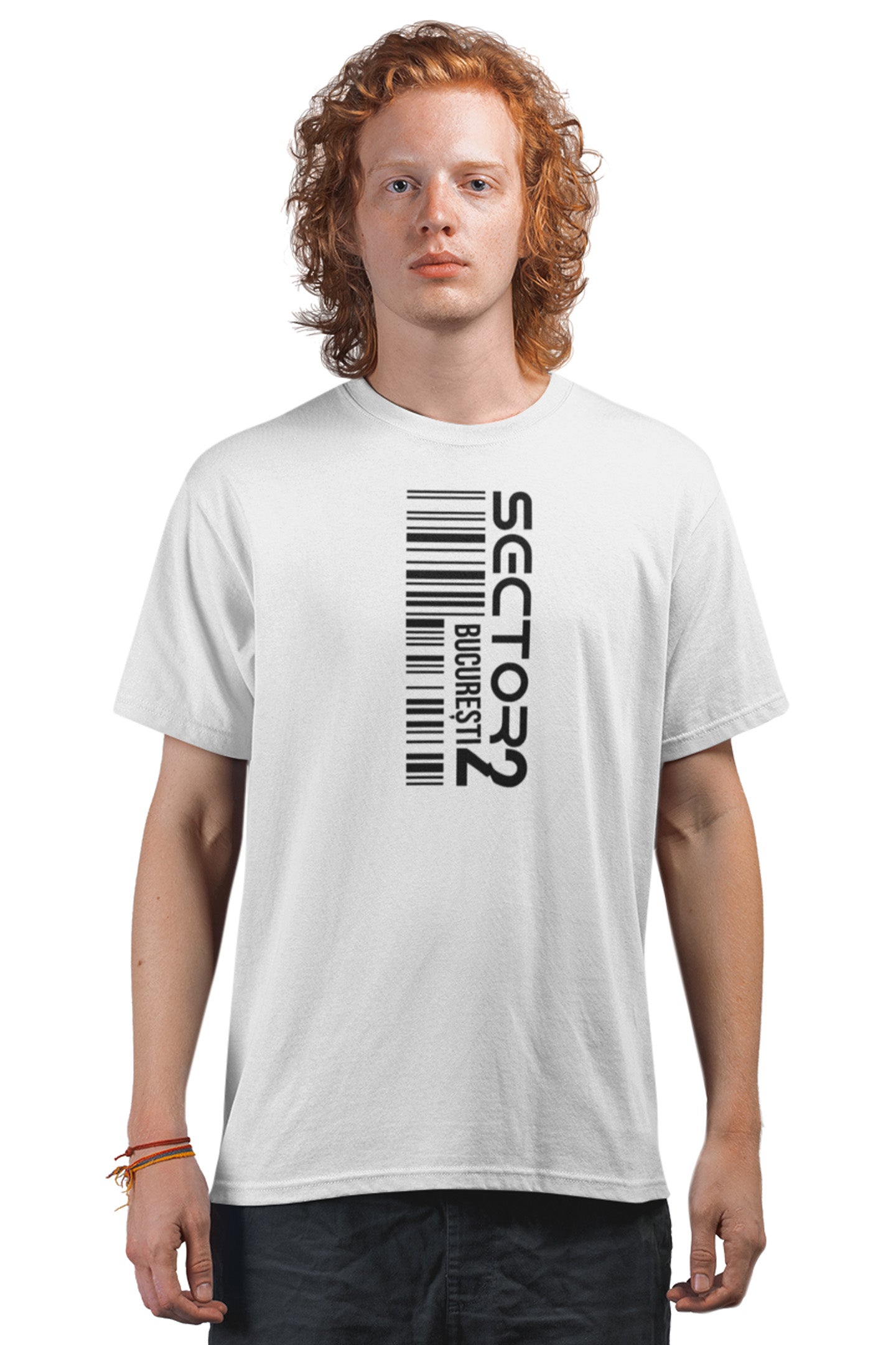 Tricou Sector 2 București Alb