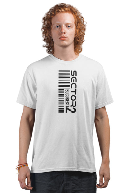 Tricou Sector 2 București Alb