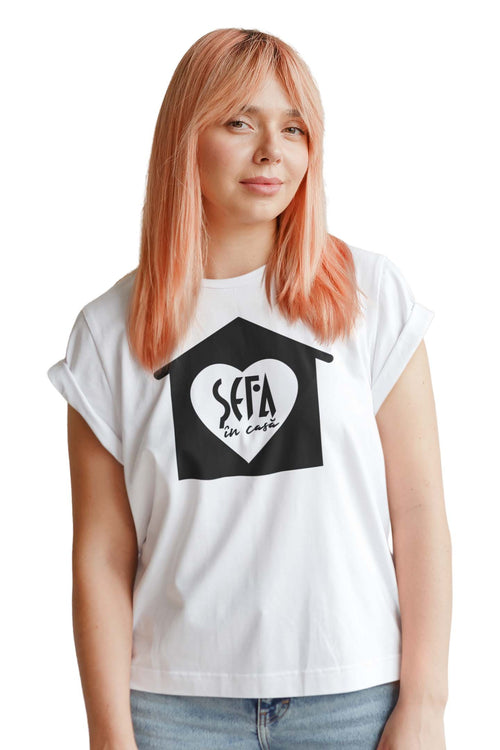 Tricou Șefa în Casă - Alb