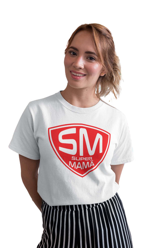 Tricou Super Mamă Alb