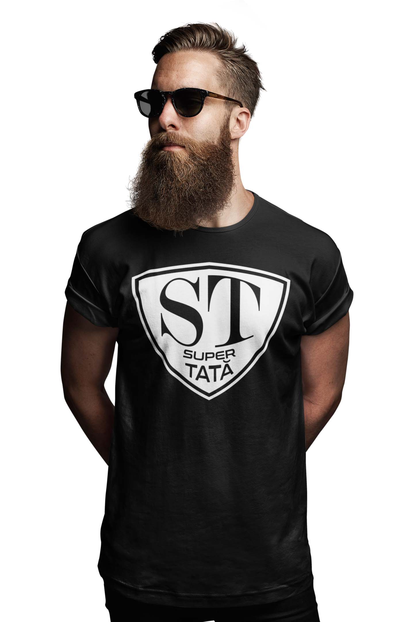 Tricou Super Tată - Alb