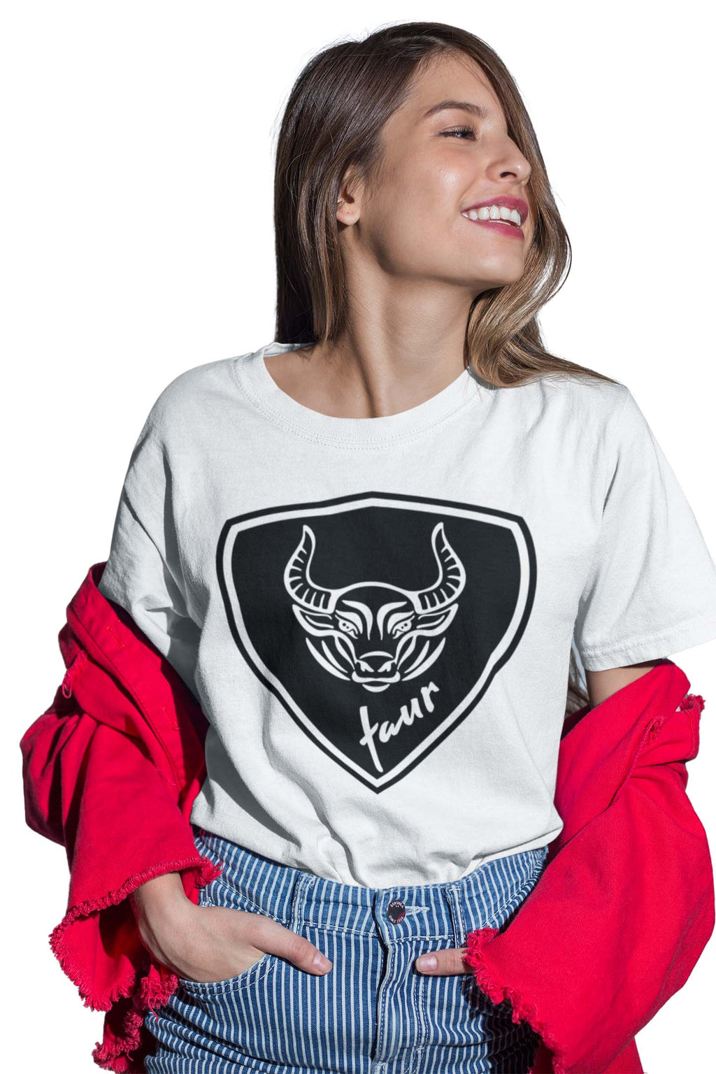 Tricou Zodia Taur - Alb