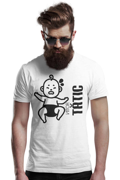Tricou Viitor Tătic - Alb