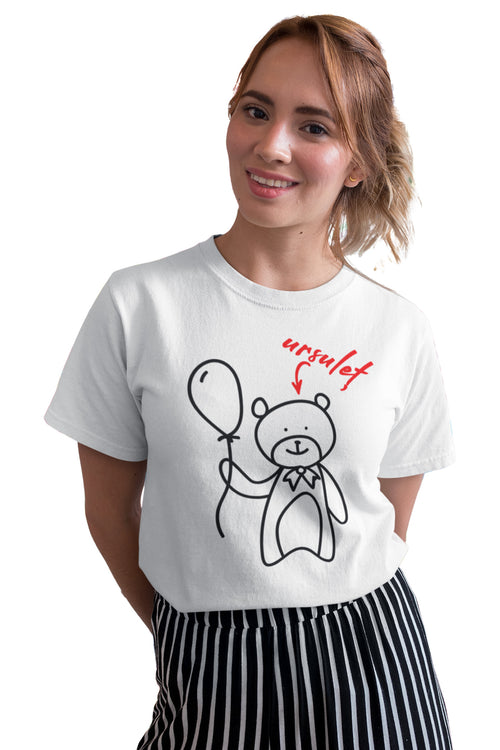 Tricou cu Ursuleț Alb