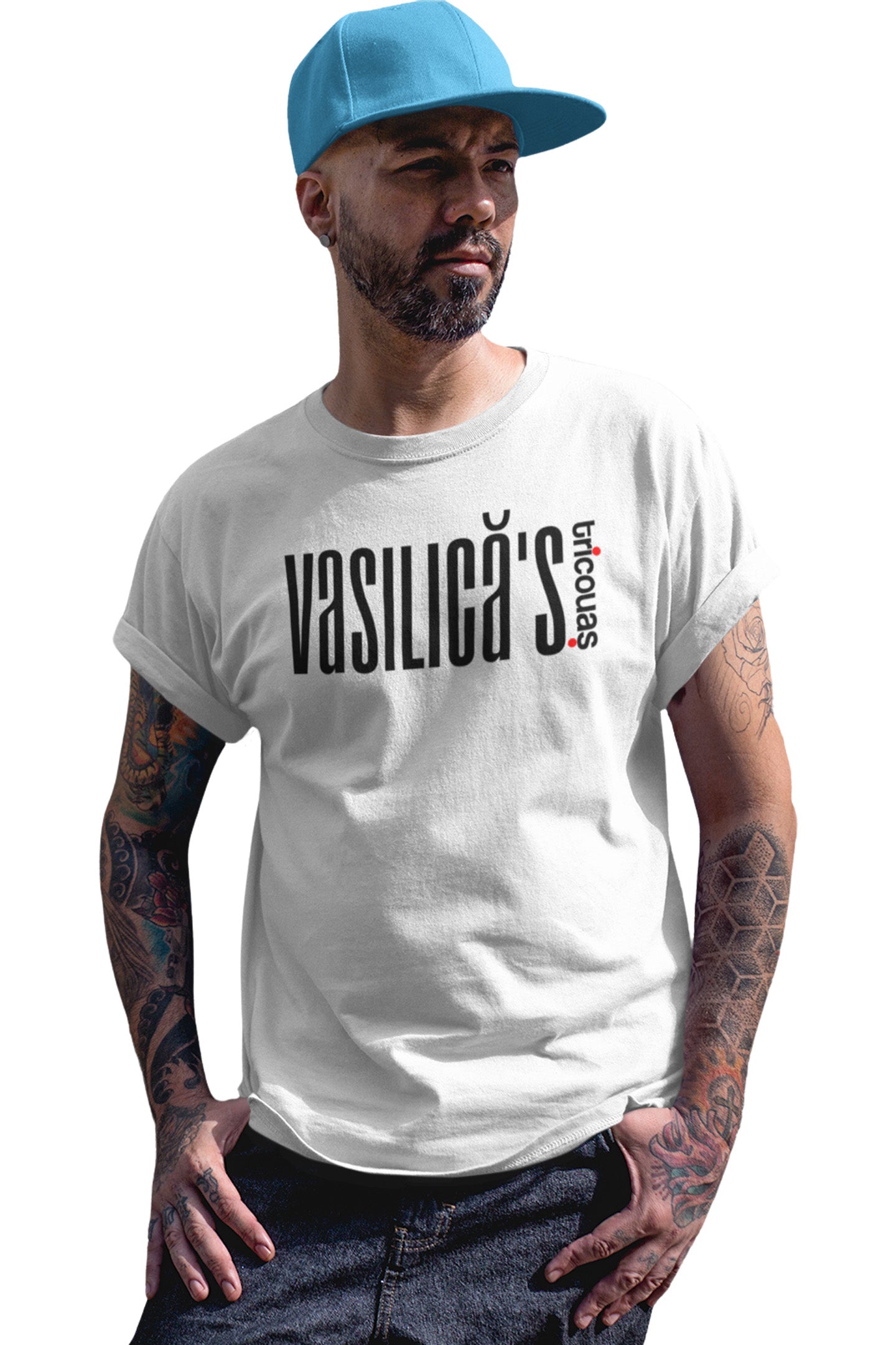 Tricou Vasilică Alb