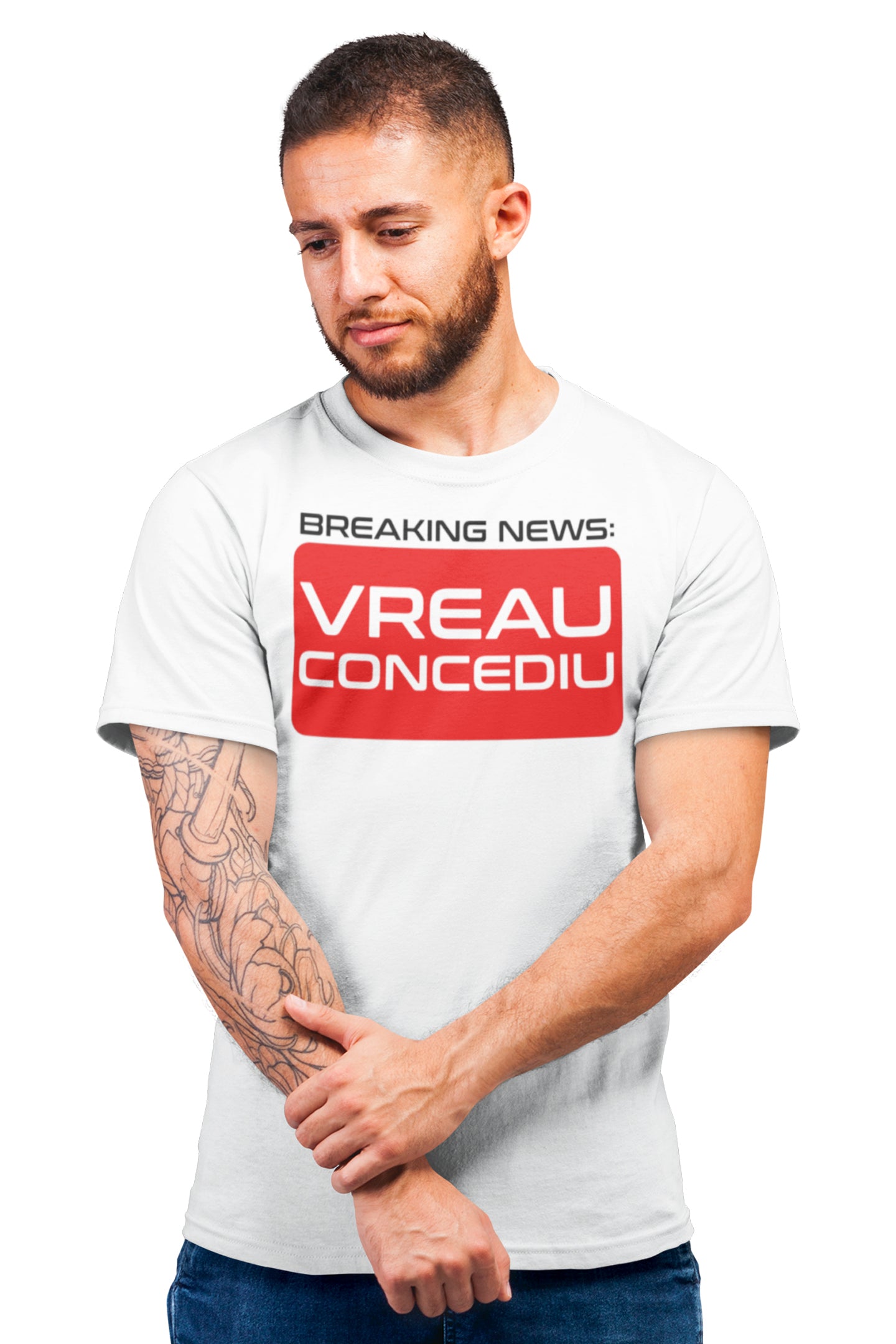 Tricou Vreau Concediu Alb